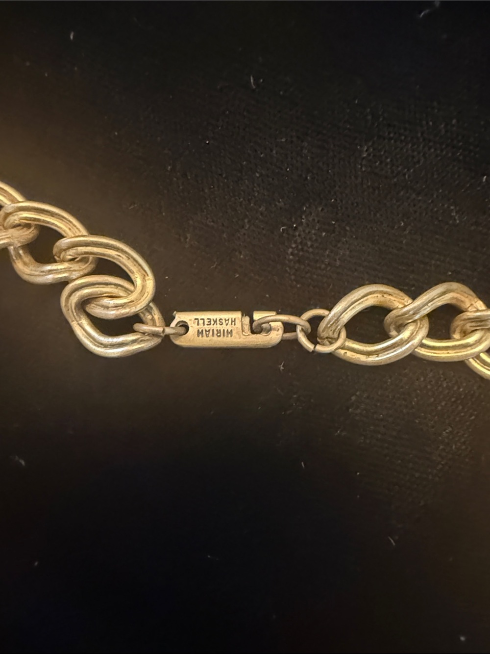 Miriam Haskell Gold Floral Charm Necklace - Picture 2 of 5